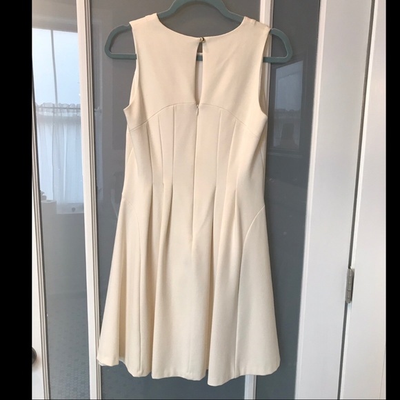 Shoshanna cream/ivory dress w/ fit-and-flare skirt - Picture 2 of 8